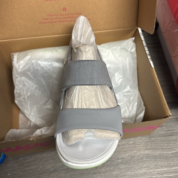 Ryka Womens Trance Slip On Ankle Strap Slingback Sandals (WIDE) - Picture 4 of 5